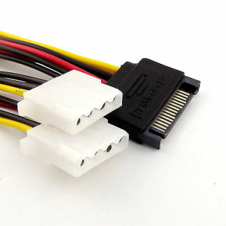 Кабель живлення внутрішній Lucom MoleX-SATA 15p F/M (2xMolex) (25.02.5179) - Інтернет-магазин спільних покупок ToGether