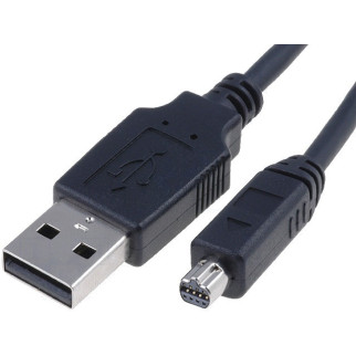 Кабель пристроїв Delock USB2.0 A-mini 8p M/M 1.5m Nikon UC-E1 D=3.5mm Ferrite чорний (70.08.2218) - Інтернет-магазин спільних покупок ToGether