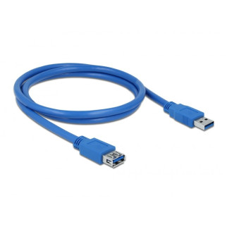 Кабель пристроїв-подовжувач Gutbay USB3.0 A M/F  1.0m AWG24+28 3xShielding D=4.5mm Cu синій(78.01.2924) - Інтернет-магазин спільних покупок ToGether