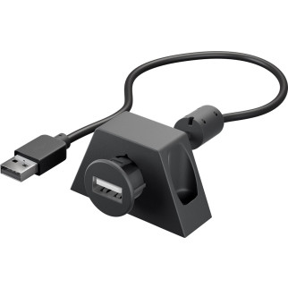 Кабель пристроїв-подовжувач Goobay USB2.0 A M/F  2.0m AWG24+28 Монтаж 2xS Ferrite Cu чорний (75.09.3351) - Інтернет-магазин спільних покупок ToGether