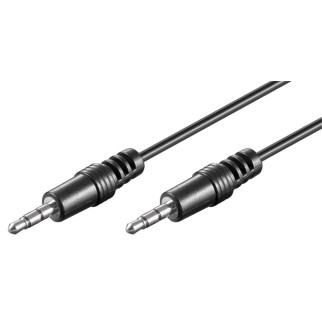 Кабель аудіо-сигнальний Goobay Jack 3.5mm 3pin M/M 10.0m Shielded(45жил) D=4.0mm AUX Cu чорний (75.03.4193) - Інтернет-магазин спільних покупок ToGether