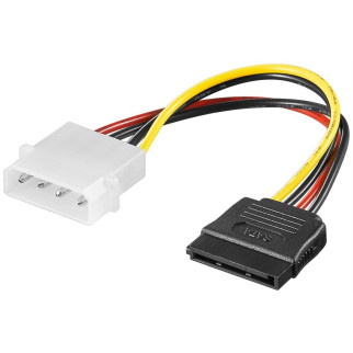 Кабель живлення внутрішній Goobay MoleX-SATA 15p M/F 0.15m прямий 4pin (75.05.0674) - Інтернет-магазин спільних покупок ToGether