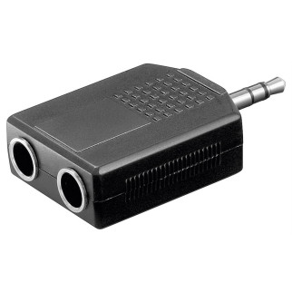 Перехідник аудіо Goobay Jack 2.5mm 3pin-6.3mmx2 M/F (Splitter) адаптер Y-form Stereo чорний (75.01.1890) - Інтернет-магазин спільних покупок ToGether