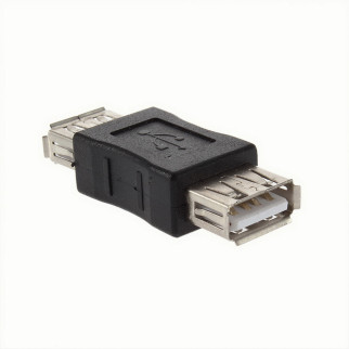 Перехідник обладнання Lucom USB2.0 A F/F адаптер прямий чорний (62.09.8069) - Інтернет-магазин спільних покупок ToGether