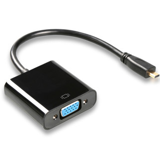 Перехідник моніторний Lucom HDMI micro-VGA HD15 M/F 0.20m (VGA-екран) чорний (62.09.8079) - Інтернет-магазин спільних покупок ToGether