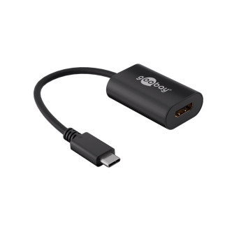 Перехідник моніторний Goobay USB Type-C-HDMI M/F (USB 3.0) 0.2m Pas 4K@60Hz v2.0 чорний (75.03.8532) - Інтернет-магазин спільних покупок ToGether