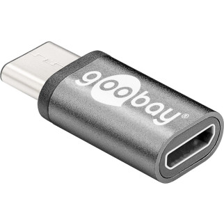 Перехідник обладнання Goobay USB Type-C-2.0microB M/F (USB2.0) адаптер Nickel Cu білий (75.05.6635) - Інтернет-магазин спільних покупок ToGether