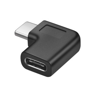 Перехідник обладнання Lucom USB Type-C M/F (адаптер) (USB3.1) 90°вбік 10Gbps чорний (62.09.8100) - Інтернет-магазин спільних покупок ToGether