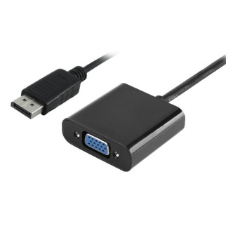 Перехідник моніторний Value DisplayPort-VGA HD15 M/F (VGA-екран) 1080p 0.24m Gold чорний (62.09.8217) - Інтернет-магазин спільних покупок ToGether