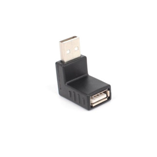 Перехідник обладнання Lucom USB2.0 A M/F 90°вверх адаптер чорний (62.09.8231) - Інтернет-магазин спільних покупок ToGether