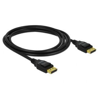Кабель монітора-сигнальний Delock DisplayPort M/M  2.0m v1.2 4K@60Hz 20pin 3xS D=6.0m чорний (70.08.2585) - Інтернет-магазин спільних покупок ToGether