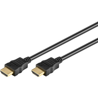 Кабель монітора-сигнальний Gutbay HDMI M/M  1.0m HS+HEC+ARC 4K@30Hz D=6.0mm Gold чорний (78.01.4427) - Інтернет-магазин спільних покупок ToGether