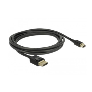 Кабель монітора-сигнальний Delock DisplayPort-mini M/M  2.0m v1.4 8K@60Hz 19p D=4.5mm Gold Cu чорний (70.08.4928) - Інтернет-магазин спільних покупок ToGether