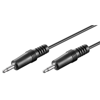 Кабель аудіо-адаптер Goobay Jack 3.5mm 2pin M/M (Mono) 1.5m AUX Nickel чорний (75.05.0460) - Інтернет-магазин спільних покупок ToGether