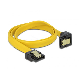 Кабель накопичувача Delock SATA 7p M/M  0.5m 90°вниз 3Gbps Latch жовтий (70.08.2479) - Інтернет-магазин спільних покупок ToGether