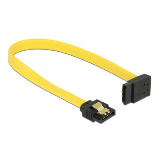 Кабель накопичувача Delock SATA 7p M/M  0.2m 90°вверх 6Gbps AWG26 Latch жовтий (70.08.2799) - Інтернет-магазин спільних покупок ToGether