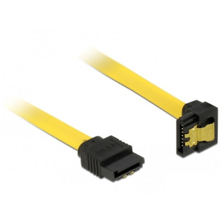 Кабель накопичувача Delock SATA 7p M/M  0.2m 90°вниз 6Gbps AWG26 Latch жовтий (70.08.2800) - Інтернет-магазин спільних покупок ToGether