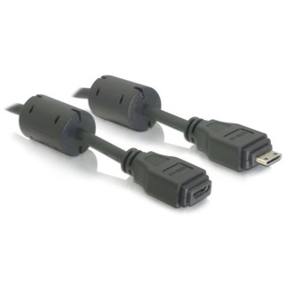 Кабель монітора-подовжувач Delock HDMI mini M/F 3.0m Ferrite D=5.5mm Чорний (70.08.4348) - Інтернет-магазин спільних покупок ToGether