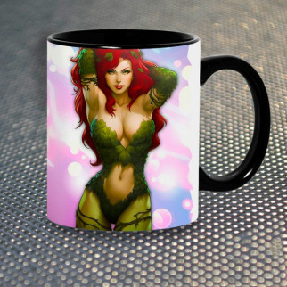 Чашка Fan Girl Отруйний Плющ Poison Ivy (1057) 330 мл Чорний - Інтернет-магазин спільних покупок ToGether