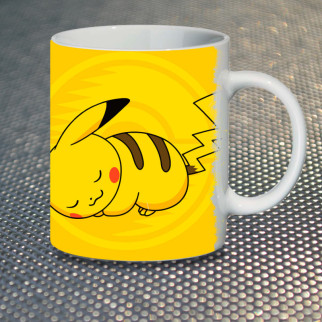 Чашка Fan Girl Сплячий Пікачу Pikachu (7078) 330 мл Білий - Інтернет-магазин спільних покупок ToGether
