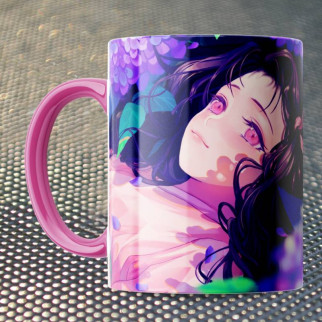 Чашка Fan Girl Незуко гліцинія Клинок розсікаючий демонів - Demon Slayer: Kimetsu no Yaiba (15756) 330 мл Рожевий - Інтернет-магазин спільних покупок ToGether
