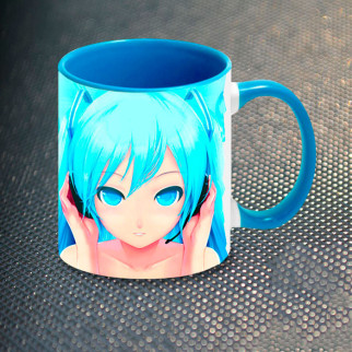 Чашка Fan Girl Міку Miku Блакитна (5643) 330 мл Блакитний - Інтернет-магазин спільних покупок ToGether