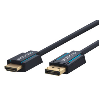 Кабель ClickTronic DisplayPort-HDMI M/M HDMI v1.2 4K@60Hz D=7.3mm Casual OFC 10 м синій (75.04.4927) - Інтернет-магазин спільних покупок ToGether