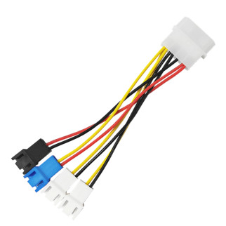 Кабель живлення внутрішній Lucom MoleX-FanPower 3p M/M x4 5V+7V+2x12V 0.2m AWG22 (62.09.8295) - Інтернет-магазин спільних покупок ToGether