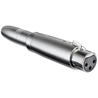 Перехідник аудіо Lucom XLR 3p-Jack 6.3mm F/F адаптер Mono Metal Металік (62.09.8319) - Інтернет-магазин спільних покупок ToGether