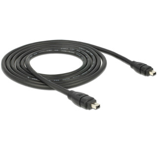 Кабель Delock FireWire 4p M/M 1.8m AWG28 D=5.5mm 400Mbps Чорний (70.08.2571) - Інтернет-магазин спільних покупок ToGether