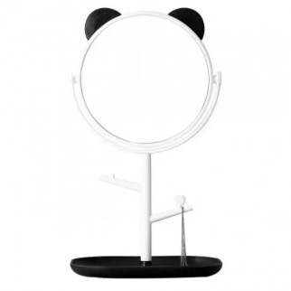 Дзеркало з підставкою під прикраси Panda 33 х 17 см Чорний (hub_3z91q8) - Інтернет-магазин спільних покупок ToGether