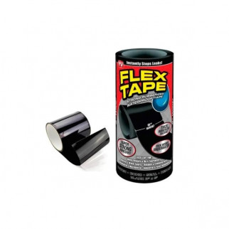 Водонепроникна клейка стрічка скотч Flex Tape 30 х 150 см Чорний (hub_mayfep) - Інтернет-магазин спільних покупок ToGether