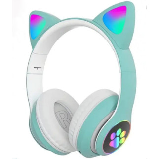 Навушники Bluetooth MDR CAT ear CAT ear VZV-23M 7805 з підсвічуванням Mint - Інтернет-магазин спільних покупок ToGether