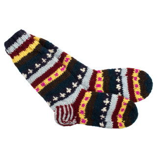 Шкарпетки теплі Тапа Kathmandu вовна яка M Різнокольорові візерунки (27260) - Інтернет-магазин спільних покупок ToGether