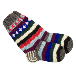 Шкарпетки теплі Тапа Kathmandu вовна яка M Різнокольорові візерунки (27271) - Інтернет-магазин спільних покупок ToGether
