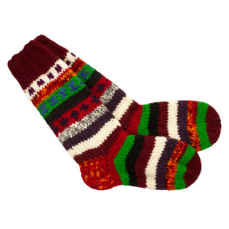 Шкарпетки теплі Тапа Kathmandu вовна яка M Різнокольорові візерунки (27276) - Інтернет-магазин спільних покупок ToGether