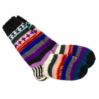 Шкарпетки теплі Тапа Kathmandu вовна яка M Різнокольорові візерунки (27279) - Інтернет-магазин спільних покупок ToGether