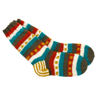 Шкарпетки теплі Тапа Kathmandu вовна яка L Різнокольорові візерунки (27296) - Інтернет-магазин спільних покупок ToGether