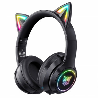 Навушники Bluetooth ONIKUMA Gaming CAT B90 Gaming CAT B90 з підсвічуванням Black - Інтернет-магазин спільних покупок ToGether