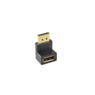 Перехідник Lucom DisplayPort M/F адаптер v1.2 4K@60Hz 90° кутовий вниз Чорний (62.09.8327) - Інтернет-магазин спільних покупок ToGether