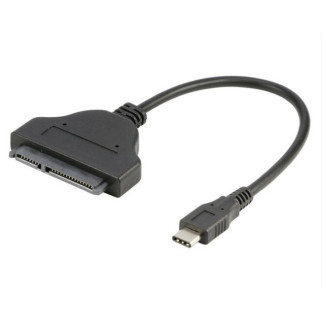 Перехідник Lucom USB Type-C-SATA 22p M/M USB3.1Gen1 0.30m 6Gbps Чорний (62.09.8311) - Інтернет-магазин спільних покупок ToGether