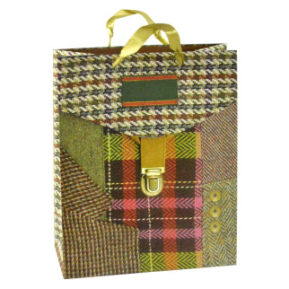 Сумочка подарункова паперова з ручками Gift bag Портфель 32х26х12,5 см (15794) - Інтернет-магазин спільних покупок ToGether