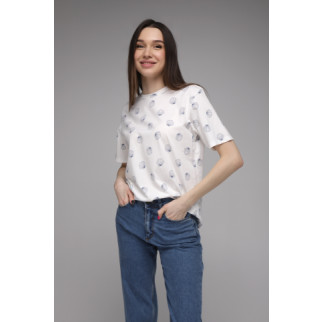 Жіноча футболка з принтом Pepper mint MB-25 S Білий (2000989482505) - Інтернет-магазин спільних покупок ToGether