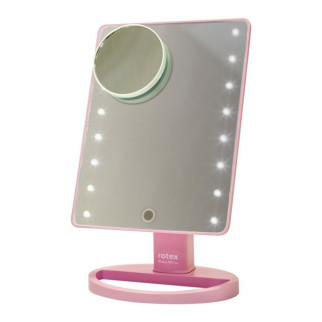 Дзеркало косметичне Rotex RHC25-P Magic Mirror Pink - Інтернет-магазин спільних покупок ToGether