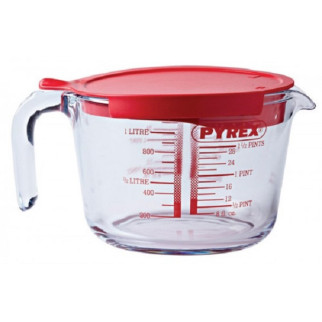 Мірна склянка з кришкою 1 л Pyrex Classic 264P000/7046 - Інтернет-магазин спільних покупок ToGether