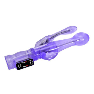 Потрійний вібратор We Love для анально-вагінальної стимуляції фіолетовий - Інтернет-магазин спільних покупок ToGether