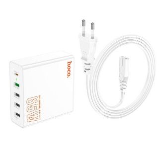 Зарядний пристрій HOCO Vision C114A 4USB Type-C QC White - Інтернет-магазин спільних покупок ToGether