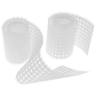Липучки кружки самоклеючі застібки 10 мм 1000 шт Stenson White - Інтернет-магазин спільних покупок ToGether