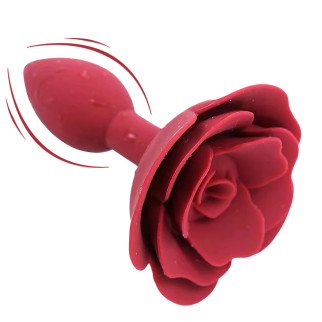 Силіконова анальна пробка Rose Red We Love - Інтернет-магазин спільних покупок ToGether