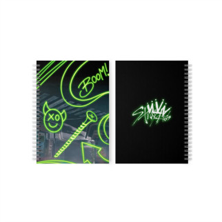 Скетчбук Стрей Кідс Stray Kids неоново-зелений 48 аркушів (22982) Fan Girl - Інтернет-магазин спільних покупок ToGether